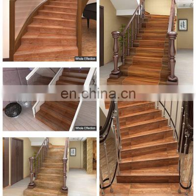 Nice design wood effect ceramic tile stair tile that looks like wood floor