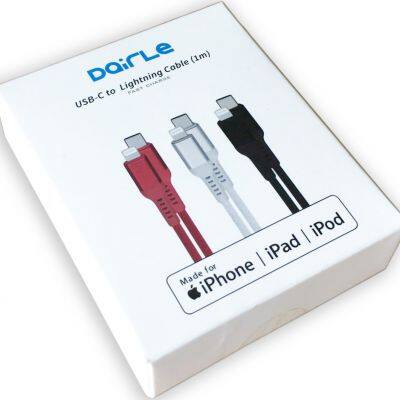 New Arrival Nylon Braided USB-C to Lightning Charging Cable Mfi Certified 20W PD Fast Charger for IPhone 12 photo-5