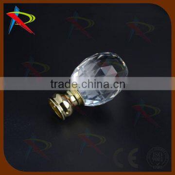 Extending Metal Gold Curtain Pole Finials Crystal & Fixings Included 19-22mm photo-2