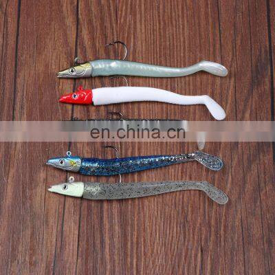 JOHNCOO Jig Head Lure Fishing Lure Soft Bait 1pcs 128mm 19g Wobblers Carp Fishing Soft Lures Silicone Bait Seabass photo-3