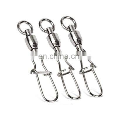 JOHNCOO Wholesale Bulk 0# 1# 2#3# 4# 5# 6# Stainless Steel Fishing Ball Bearing Rolling Swivels Fishing Accessory