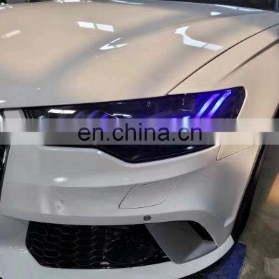 Обновленная полно-LED фара в стиле RS6 RS7 2021 года с динамическим подключением «плаг-н-плей» для Audi A6 C7 (2012 - 2015 гг.) photo-5