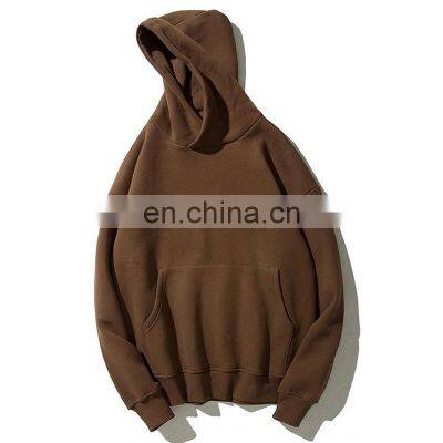 Custom Design High Quality Sublimation Men's Hoodies Custom Logo 100% Cotton Oversized Plain Pullover Thick Heavy Printed photo-2