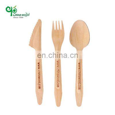 YADA manufacturer hot selling wooden cutlery wooden knife wooden fork wooden spoon for restaurant hotel picnic