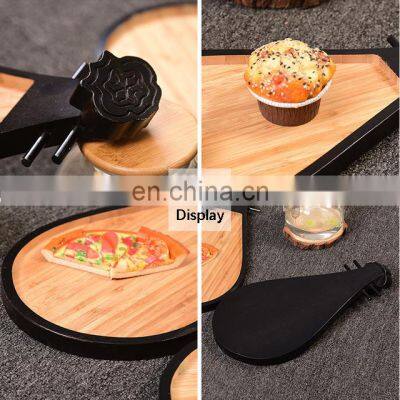 Hotel Characteristic Pipa Shape Home Creative Bamboo Serving Tray photo-2