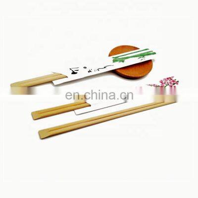 Eco-friendly Natural Bamboo Carbonized Sushi Chopsticks Brown Color With Paper Package