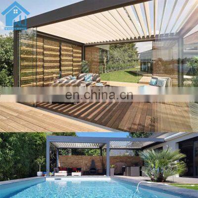 3X4 Aluminium Alloy Adjustable Gazebo Cover pergola with Sunshade Roof