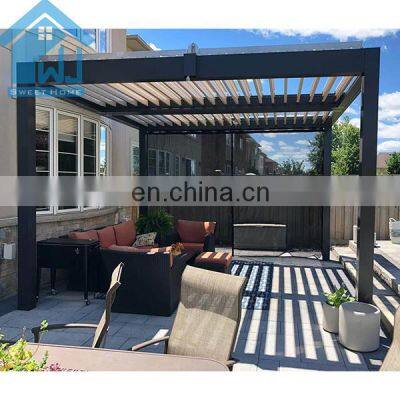 Aluminum Automatic Pergola for Deck Opening Roof With Heater