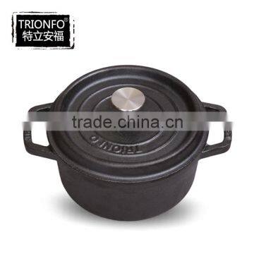 Round cast iron pre-seasoned pot china supplier