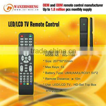 53 keys infrared TV remote control for LCD/LED TV