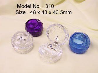Small Size Jewelry Display Transparent Box for Wedding Rose Heart Shape photo-2