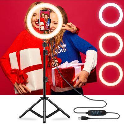26cm led circle ring light  on-site Selfie fill photography beauty light fashion led circle 10 inch ring light with tripod
