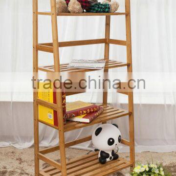 eco-friendly natural bamboo bookshelf accessories storage rack bamboo towel rack