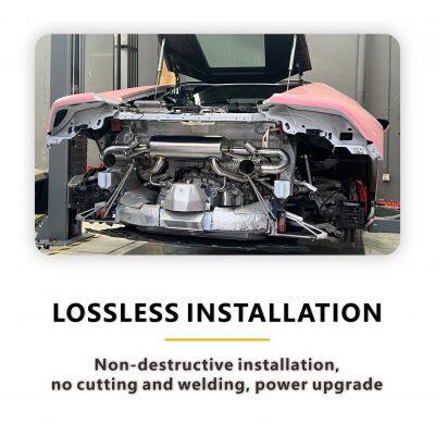 304 Stainless Steel Cat-Back Exhaust System for BMW X7 M60i/Z4 E89 High Performance Exhaust Electronic Valve With Tips photo-5