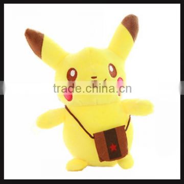 Japanese cartoon plush yellow pikachu stuffed toys