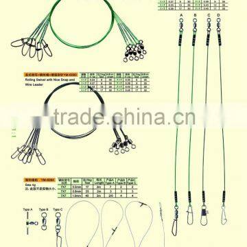 Rolling Swivel With Snap and Wire Leader Fishing Tackle photo-3