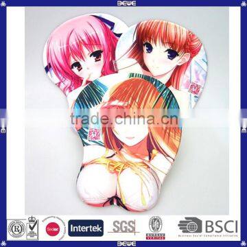 Made in China Good Quality Custom Design Colorful OEM Breast Gel Wrist Rest Mouse Pad photo-2