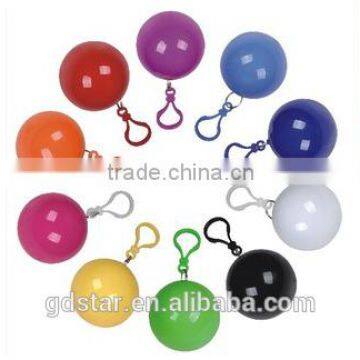 Promotional Disposable PVC Rain Poncho With Ball photo-2
