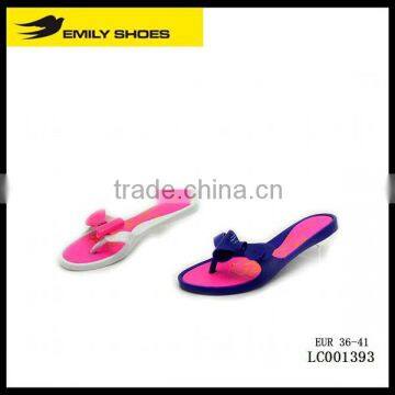 Lady's casual slipper with butterfly ornament