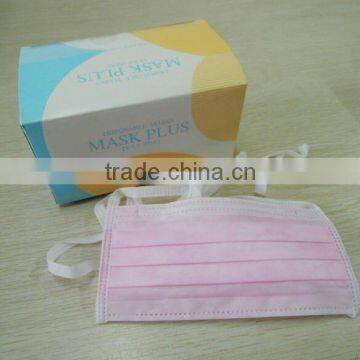 Pink Disposable Nonwoven Surgical Face Mask for Adult CE ISO FDA