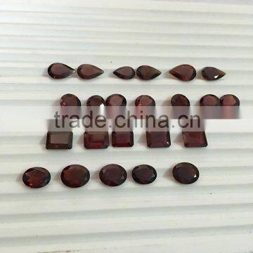 Red Garnet Brilliant Cut Gemstones