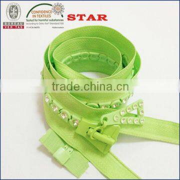 diamond zipper rhinestone