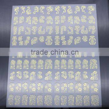 Fashional nail sticker wholesales golden foil effect