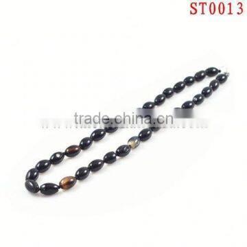 ST0013 new trendy tiger eye nature stone 45cm long discount price necklace