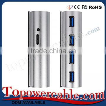 Best Seller Customized Aluminum Usb 3.0 4 Port Hub For Smart Phones