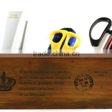 Chinese manufacturer wood stationery holder for school