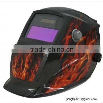 CE Decal Flame Adjustable and Grinding Solar Welding Helmet for Mig and Tig and Mma photo-1