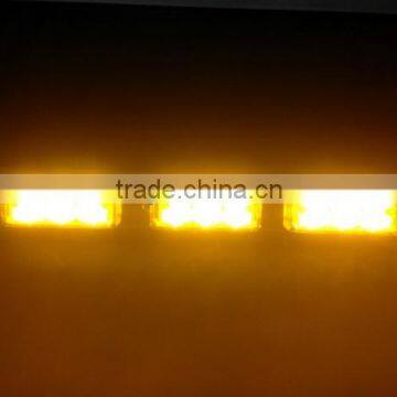 Vehicle Car Truck Roof Emergency 18 LED Yellow Flash Lamp Strobe Light