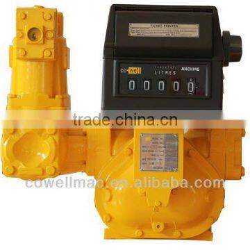 Diesel fuel PD flow meter with printer