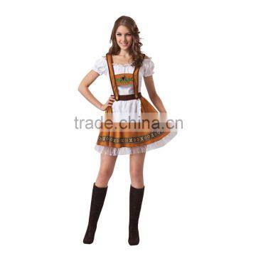 Oktoberfest German Beer Waitress Cosplay Girl Wench Maid Apron Costume