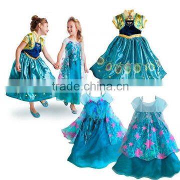 Frozen Queen Princess Elsa Fancy Dress Kid Party Halloween Prop Cosplay Costume BC240