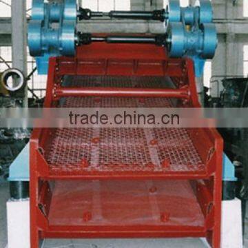 Compression type vibrating screen