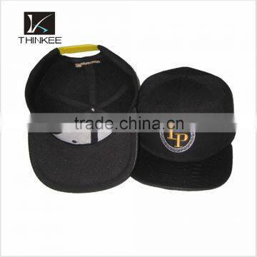 custom cotton yarn plain image adults snapback hats with embroiderd patch