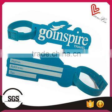 Wholesale Blank Travel Arline Soft Pvc Embossed Plastic Luggage Tag