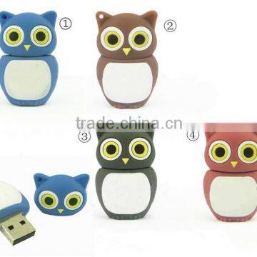 Genuine Cartoon MINI owl Model USB Flash Memory Pen Drive Stick cover