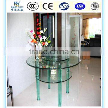Low Price Tempered Toughened Furniture Glass Panel Table photo-3