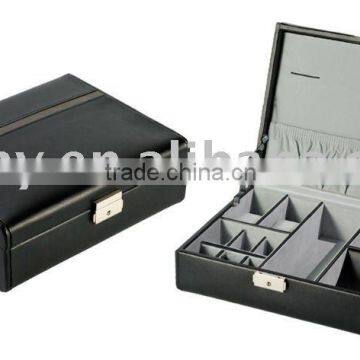 Black Leather Jewellery Box