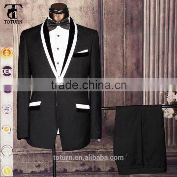 2016 Hot Sale Classic European Style Wholesale Custom Logo Formal Slim Fit Rayon RED Royal Blue Wedding Man Suits Quality Choice photo-3