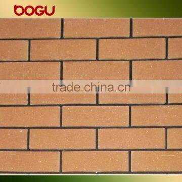 Orange color ceramic wall tile clinker brick panel 60x240mm standard size clinker tile 2016 new design wholesale clinker tile