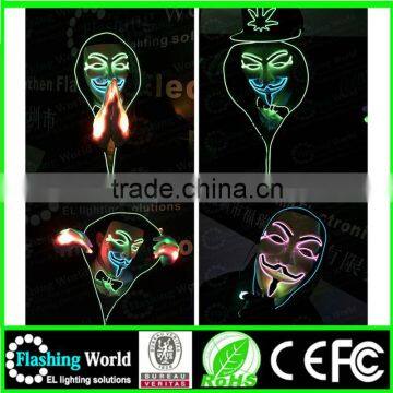 Washable Music activated china wholesale light party mask