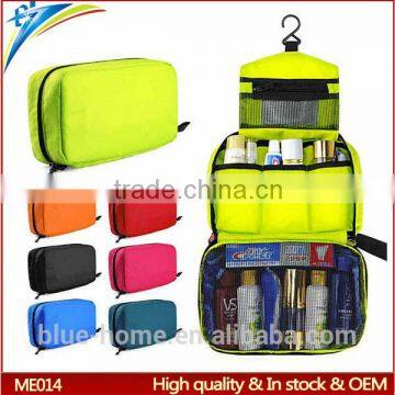 China supplier custom hanging waterproof makeup bag Folding cosmetic organizer pouch with componet