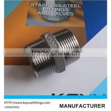 DIN1.4408 stainless steel hexagon nipple