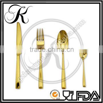 promotion gift gold cutlery, brass flatware, wedding tableware