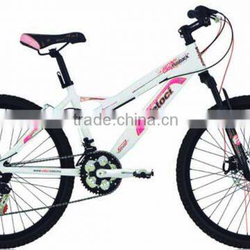 26 Inch Alloy Frame Material Full Suspension Fork Lady Mountain Bike/bicycle