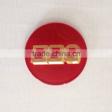 Promotional 3D Plastic Self-adhesive Plating Round Acrylic Sign photo-5