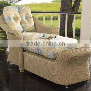 cast aluminum rattan antique french chaise lounge